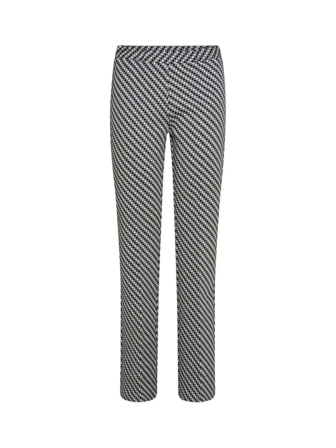 

Koan Knitwear Расклешенные жаккардовые брюки, белый