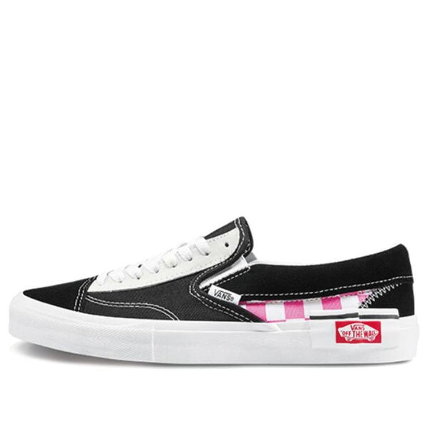 

Кроссовки Vans Classic Slip-On CAP 'Checkerboard - Black Pink', черный