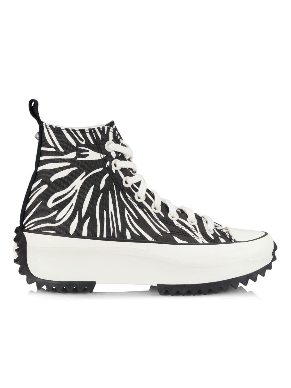 

Высокие кроссовки Run Star Hike с принтом под зебру Converse, черный