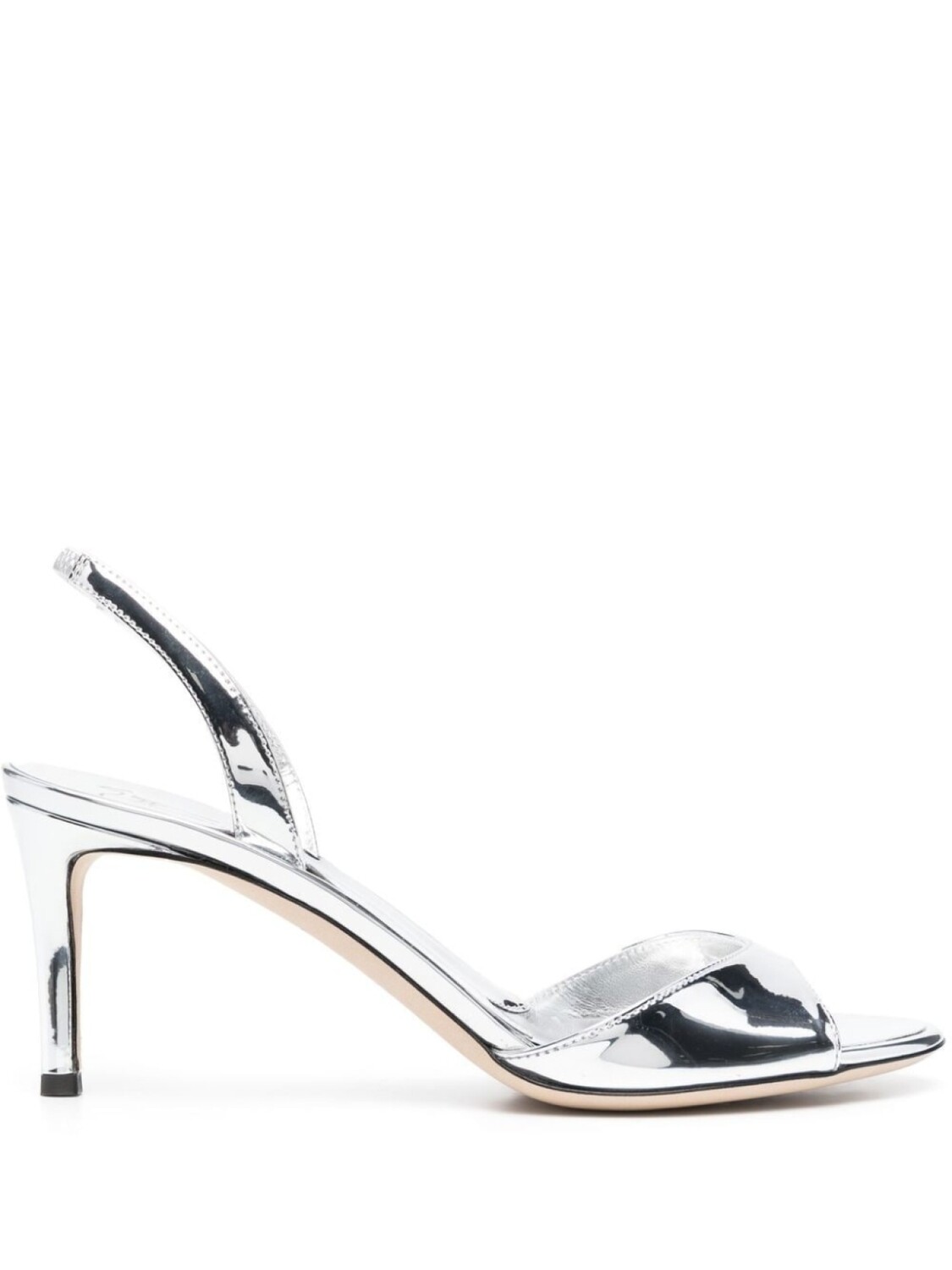 

Giuseppe Zanotti туфли на шпильке с эффектом металлик, серый