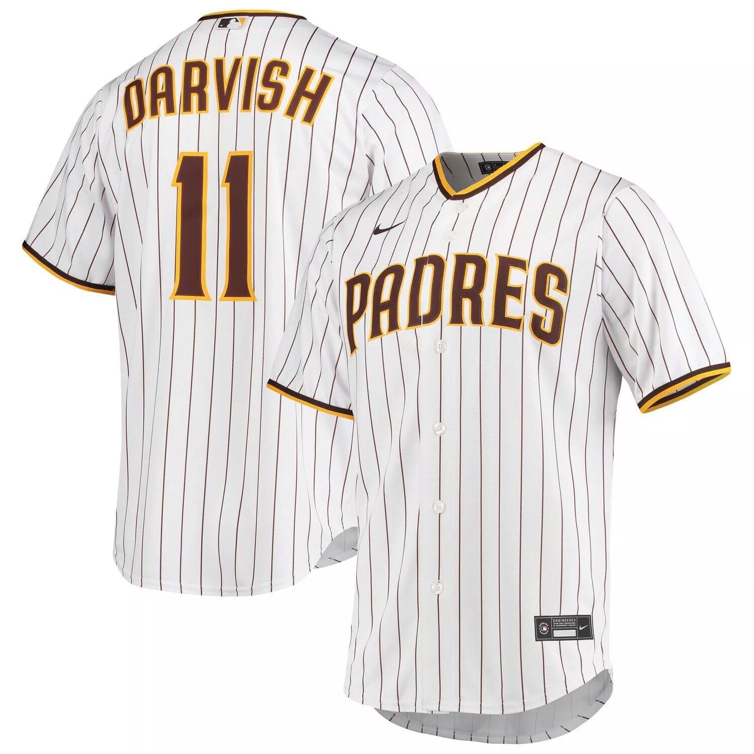 

Мужская футболка Yu Darvish White San Diego Padres Home Replica Player Jersey Nike