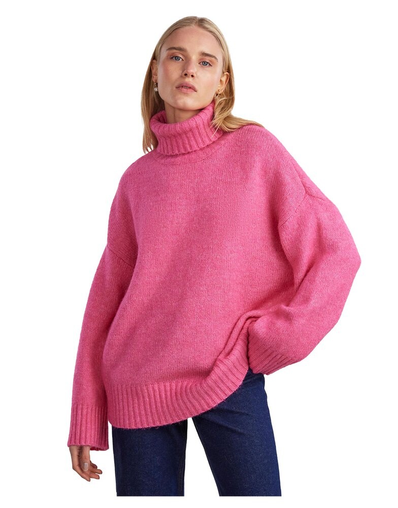 

Свитер Pieces Nancy Roll Neck, розовый