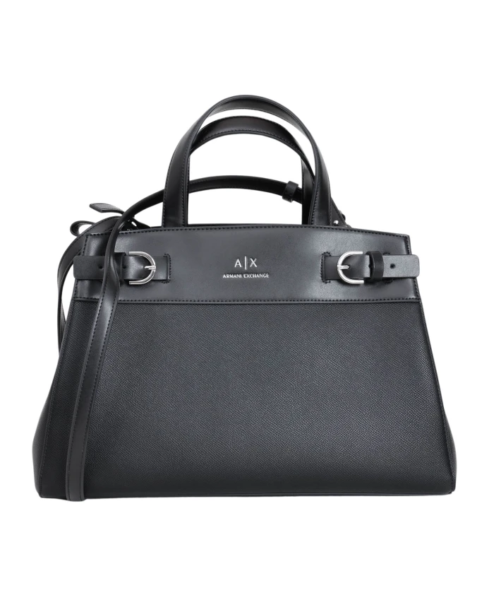 

Металлическая сумка с логотипом Armani Exchange, черный