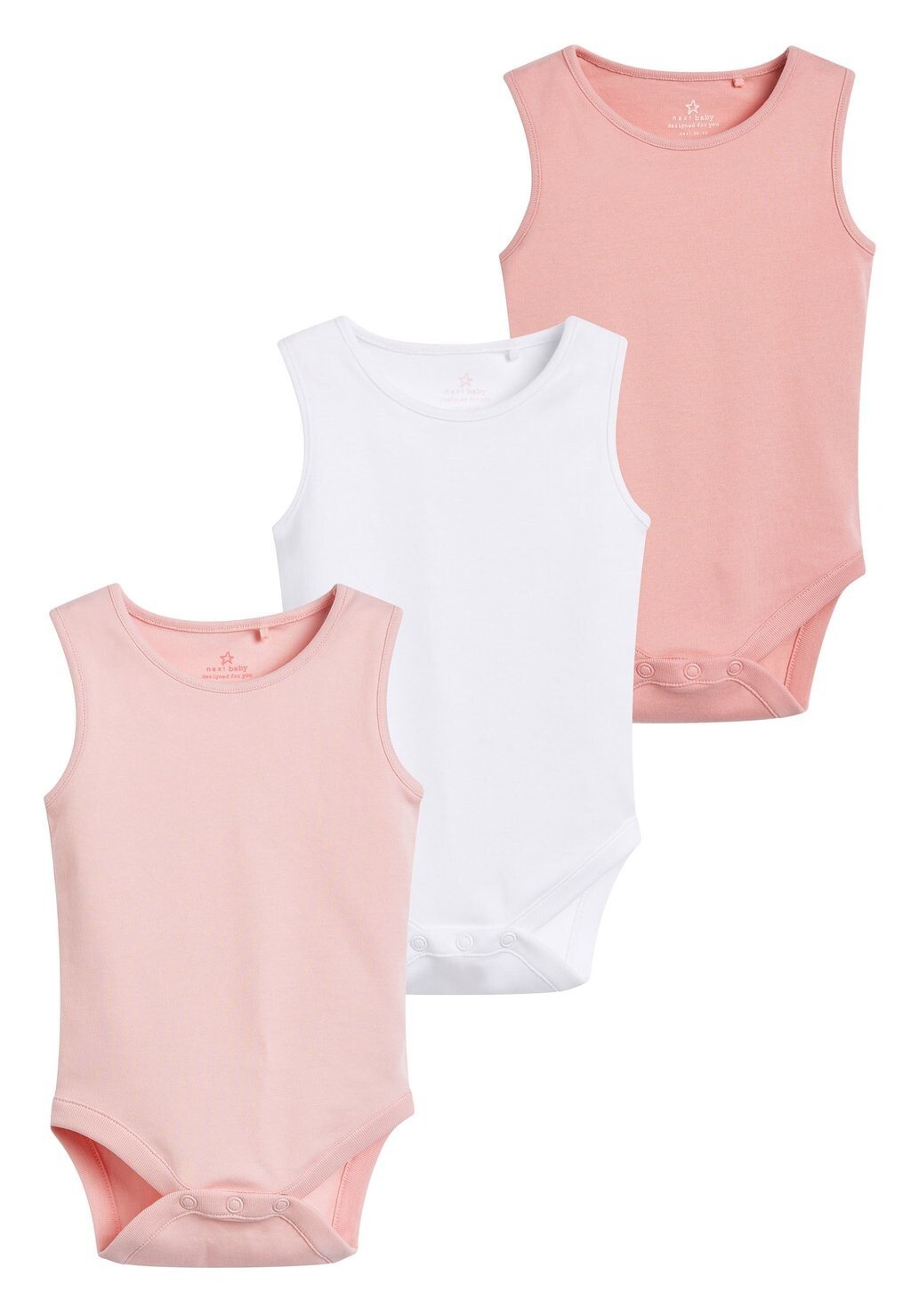 

Боди Pink 5 Pack Vest Bodysuits (0Mths-3Yrs) Next, розовый