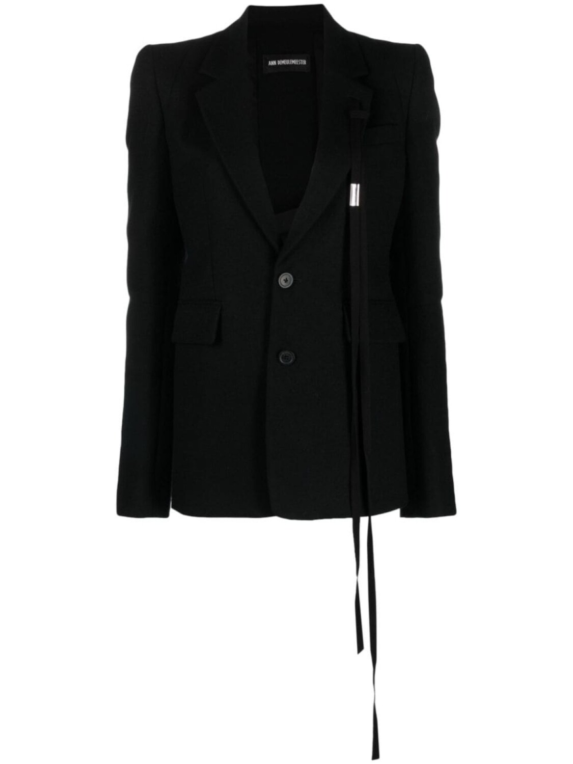 

Ann Demeulemeester однобортный блейзер Rachele, черный
