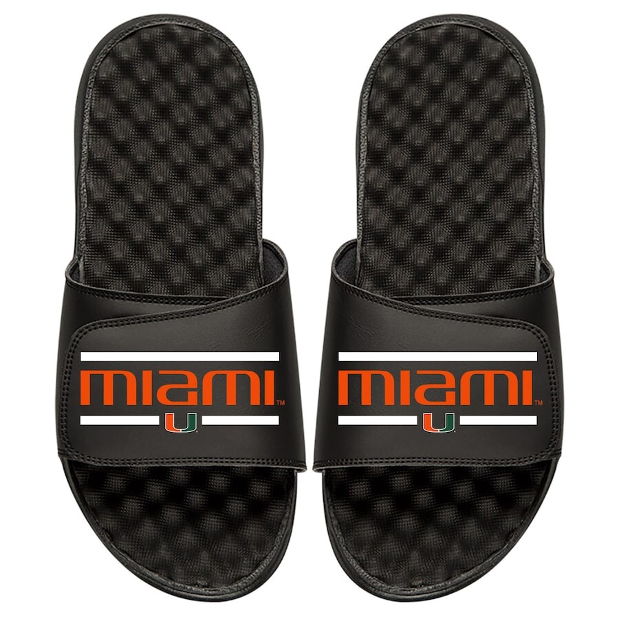 

Шлепанцы ISlide Miami Hurricanes, черный
