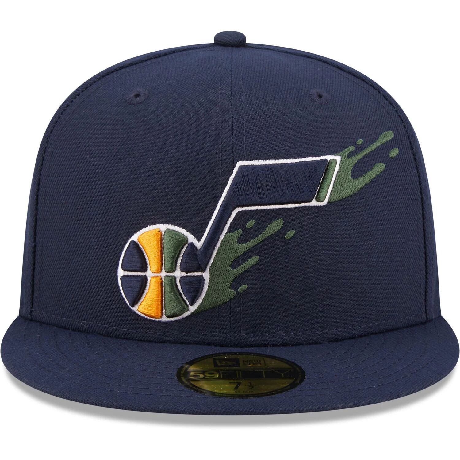 

Мужская приталенная шляпа New Era Navy Utah Jazz Splatter 59FIFTY