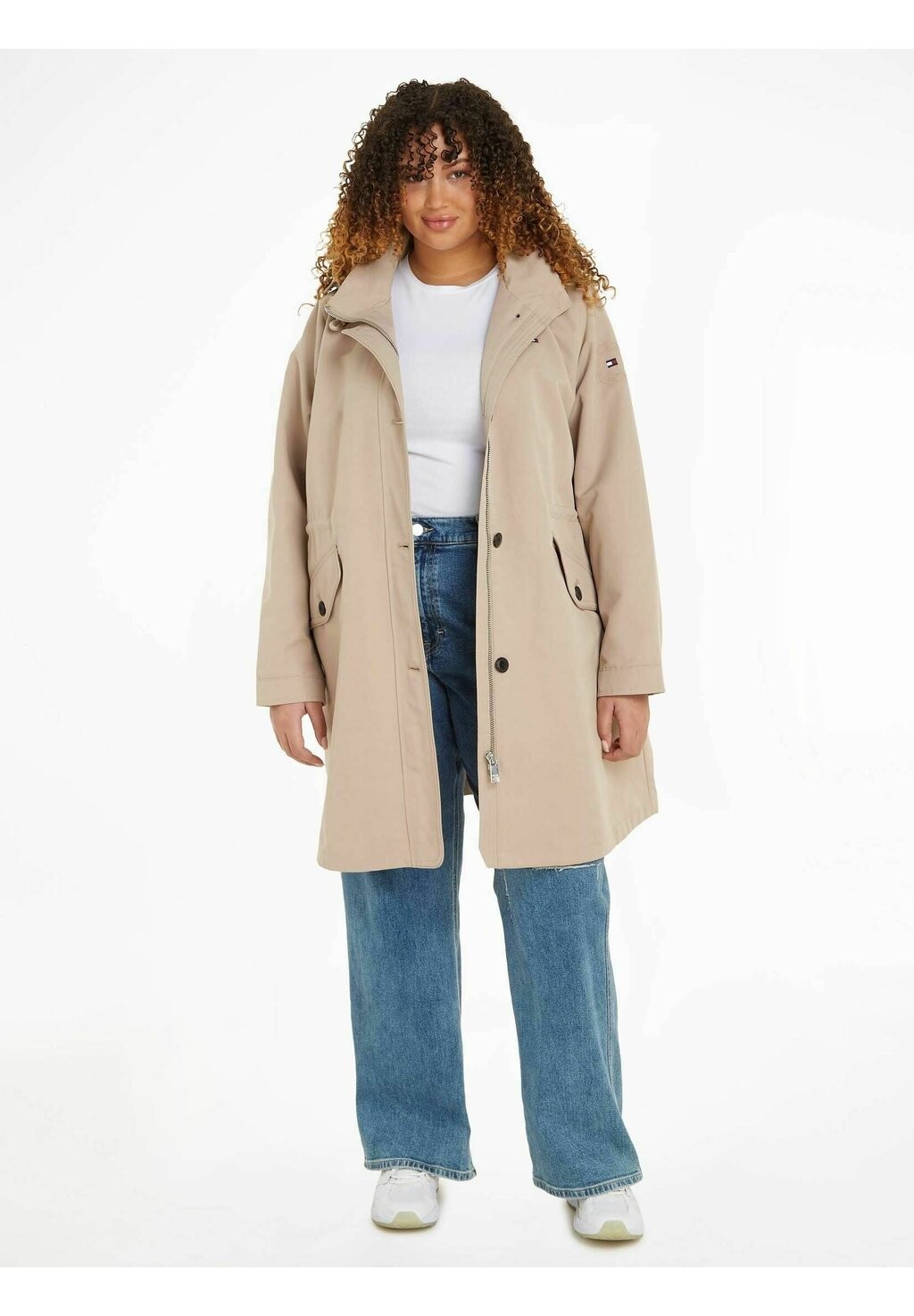 

Тренч Tommy Hilfiger, бежевый