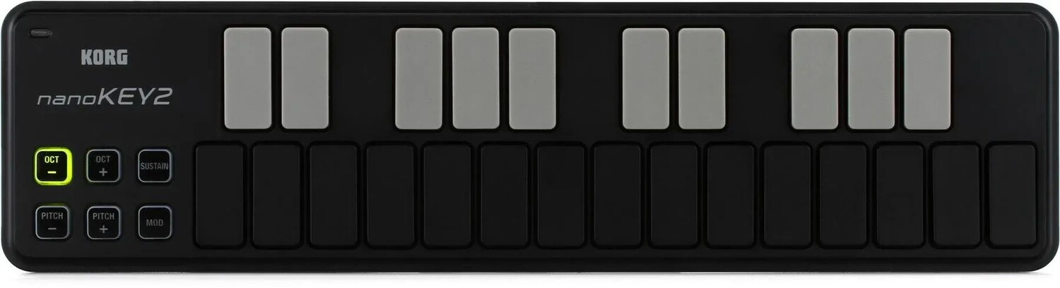 

Контроллер клавиатуры Korg nanoKEY2 с 25 клавишами — черный