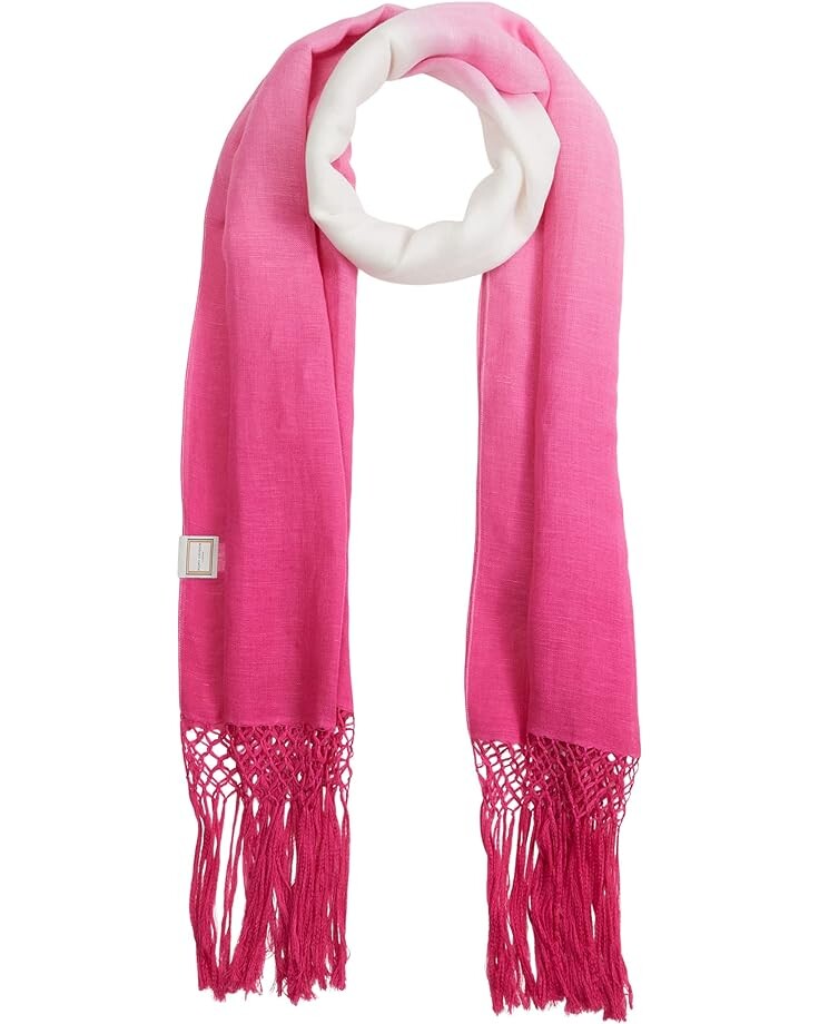 

Шарф Kurt Geiger London Dip-Dye Fringe Scarf, фуксия