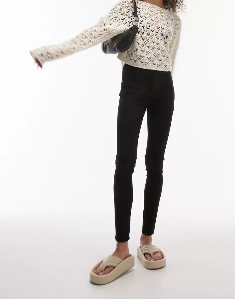 

Черные джинсы Topshop Leigh