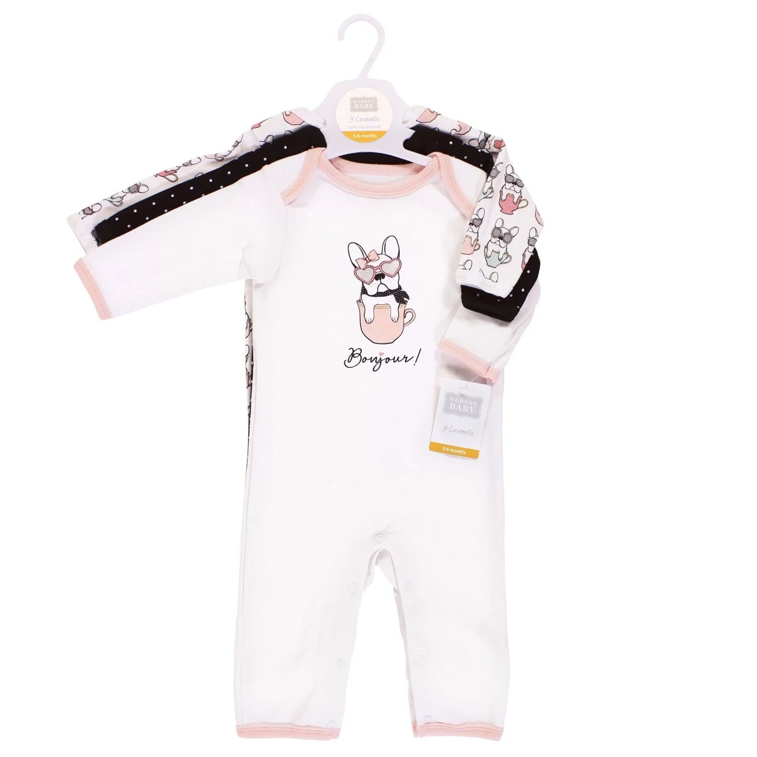 

Хлопковый комбинезон Hudson для маленьких девочек, Bonjour Hudson Baby