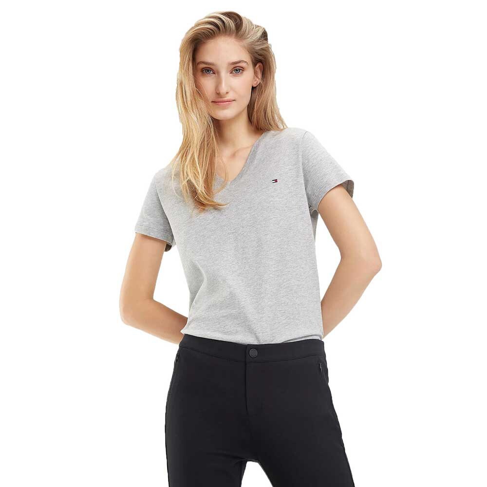 

Футболка Tommy Hilfiger Heritage V Neck, серый