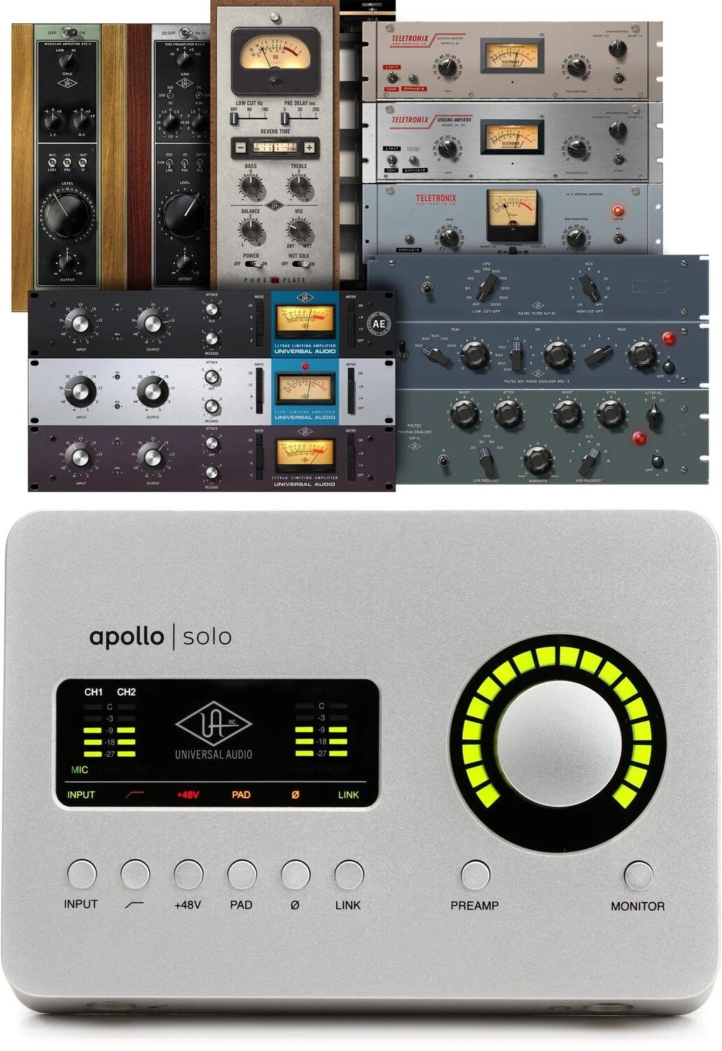 

Аудиоинтерфейс Universal Audio Apollo Solo Heritage Edition USB-C с UAD DSP