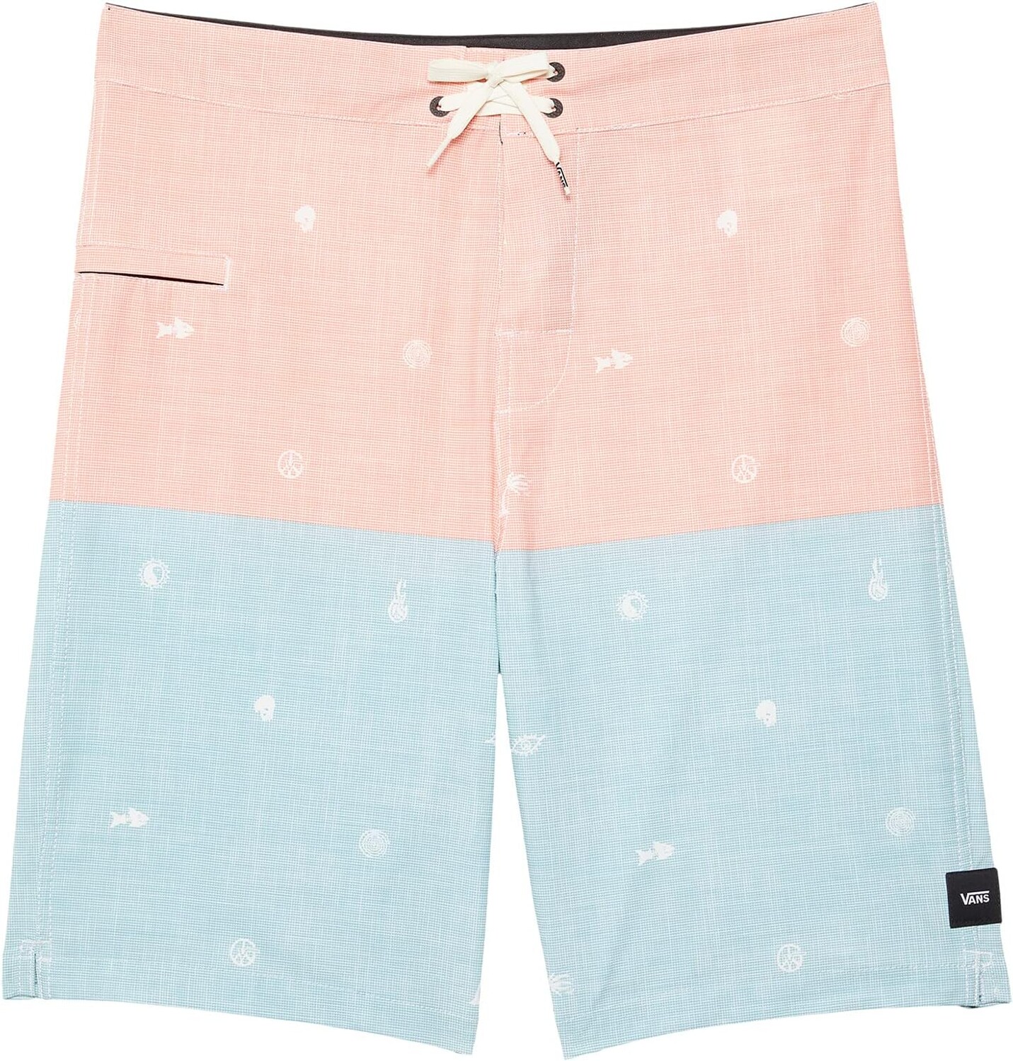 

Шорты для плавания Vans Halfsies Boardshorts, цвет Fusion Coral/Cameo Blue