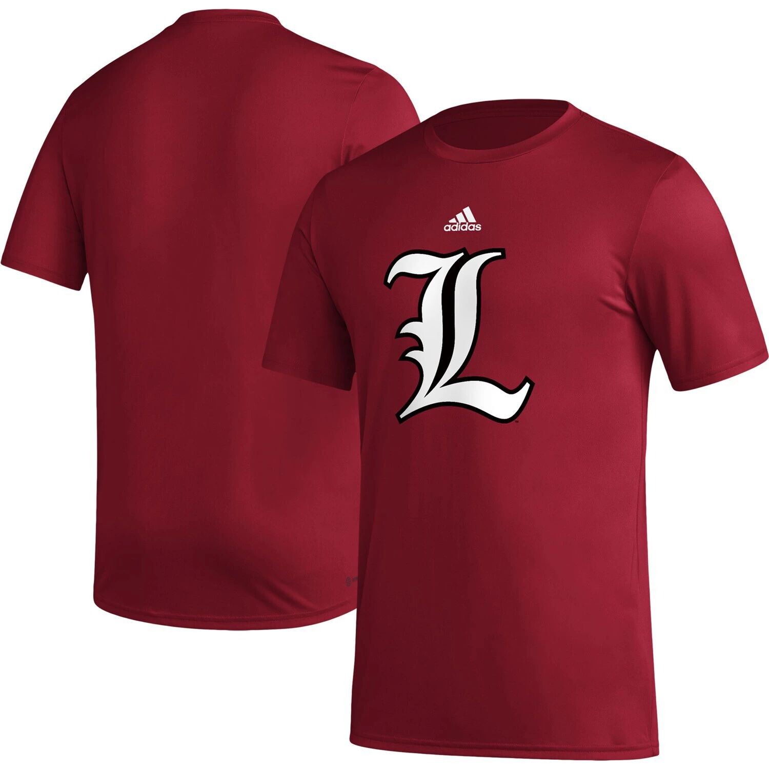 

Мужская красная футболка AEROREADY перед игрой Louisville Cardinals Basics Secondary adidas, Красный