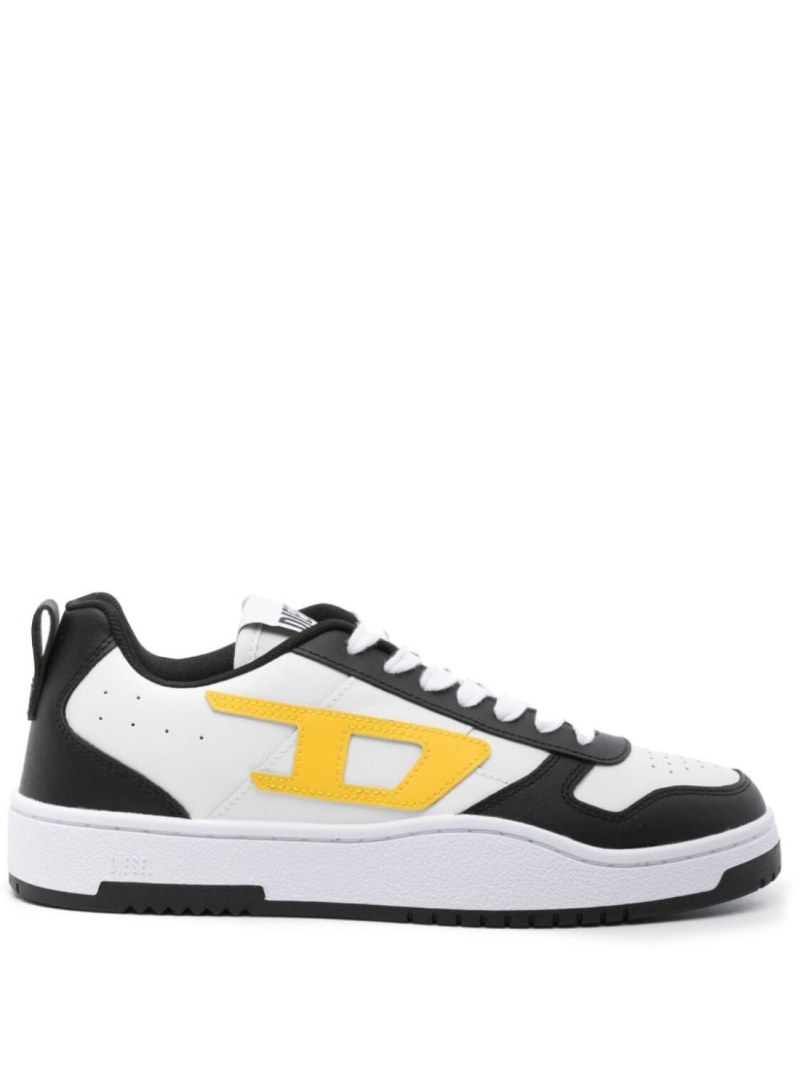 

Кроссовки Diesel S-Ukiyo V2 Low With Inserts, белый/черный/желтый
