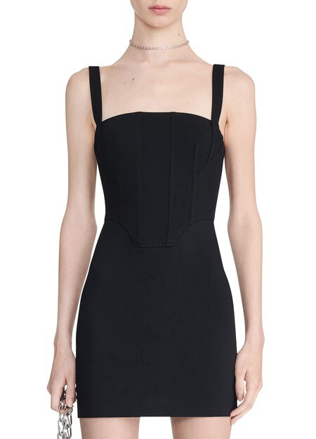 

Мини-платье с контурным корсетом Dion Lee, черный