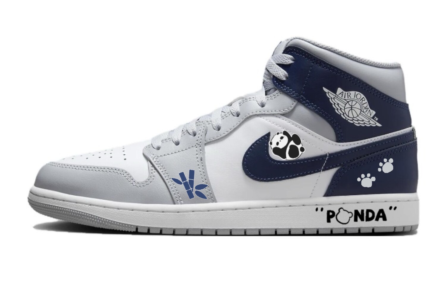 

Баскетбольные кроссовки Air 1 Vintage Men Mid-Top Серый/Белый/Синий Jordan