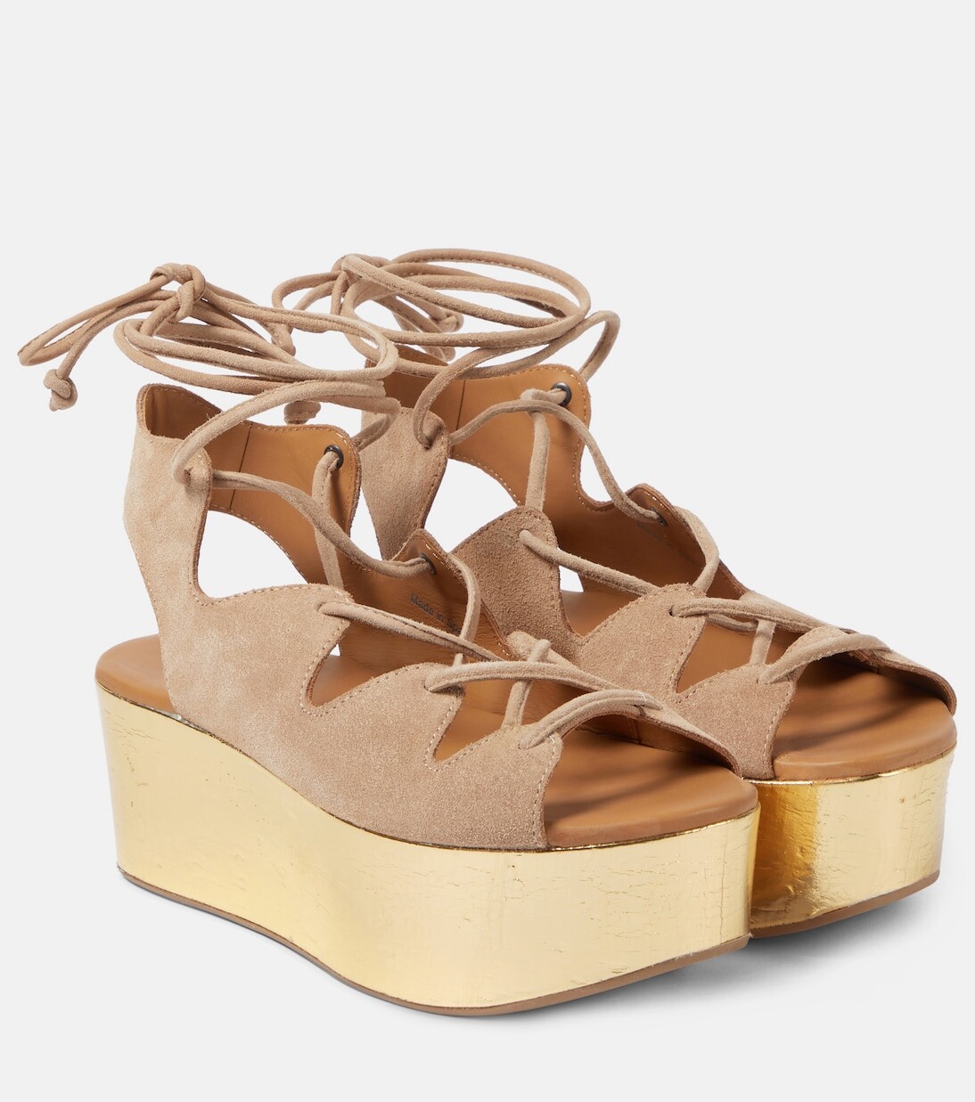

Замшевые босоножки liana 70 на платформе See By Chloé, нейтральный