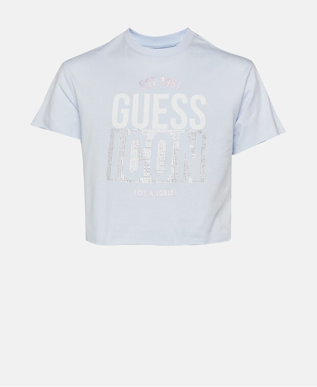 

Футболка Guess, светло-синий