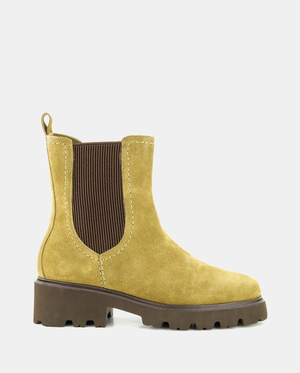 

Женские замшевые ботильоны челси на молнии - Comfort Line Latouche, коричневый