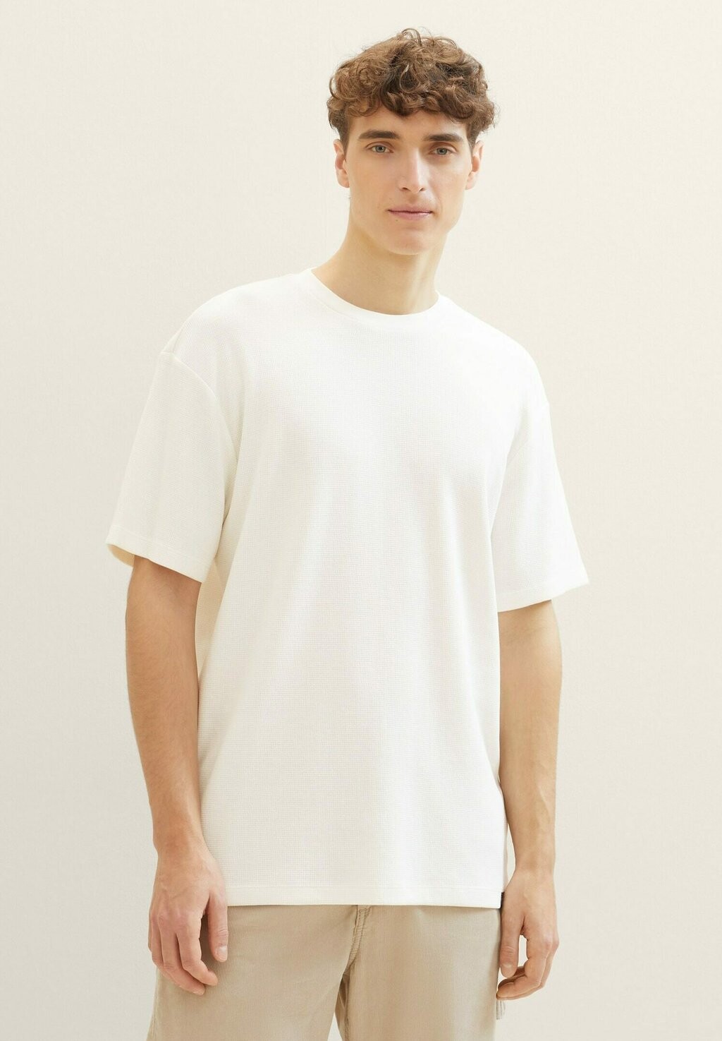 

Базовая футболка TOM TAILOR DENIM, цвет wool white