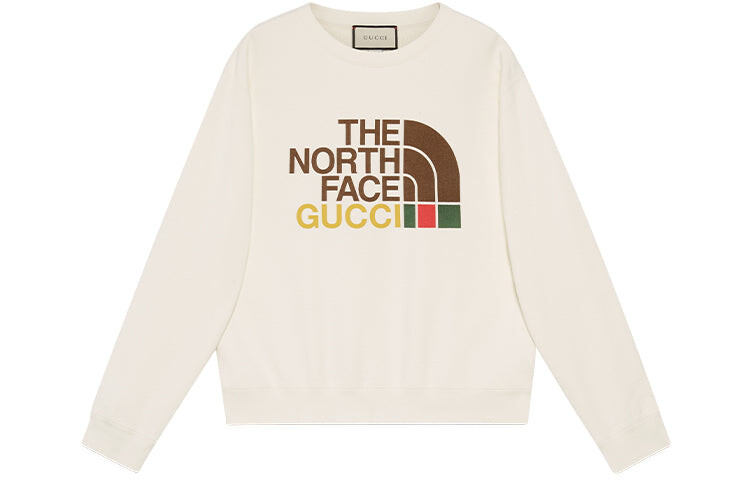 

Толстовка Gucci x The North Face хлопковая, бежевый