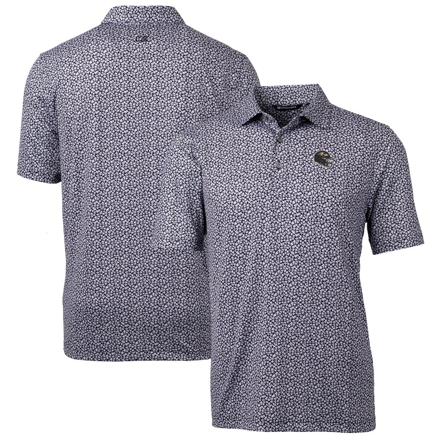 

Поло с длинным рукавом Cutter & Buck Baltimore Ravens, черный