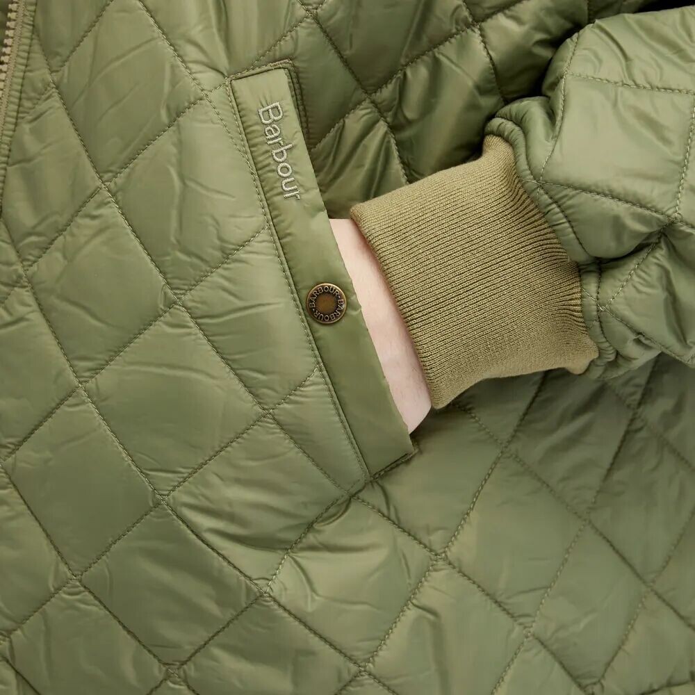 

Стеганая куртка Barbour Heritage + Flyer Field, зеленый