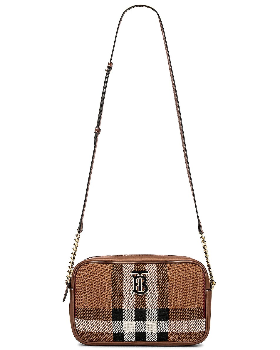 

Сумка кросс-боди Burberry Small Lola Camera, цвет Dark Birch Brown Check