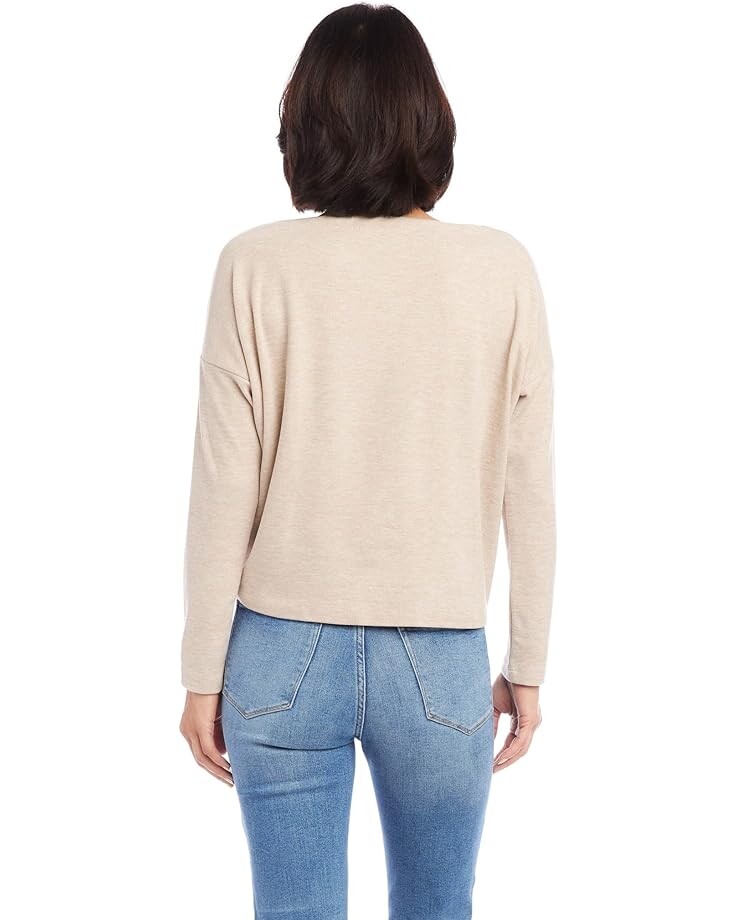 

Топ Karen Kane Boatneck Tie Top, цвет Oatmeal