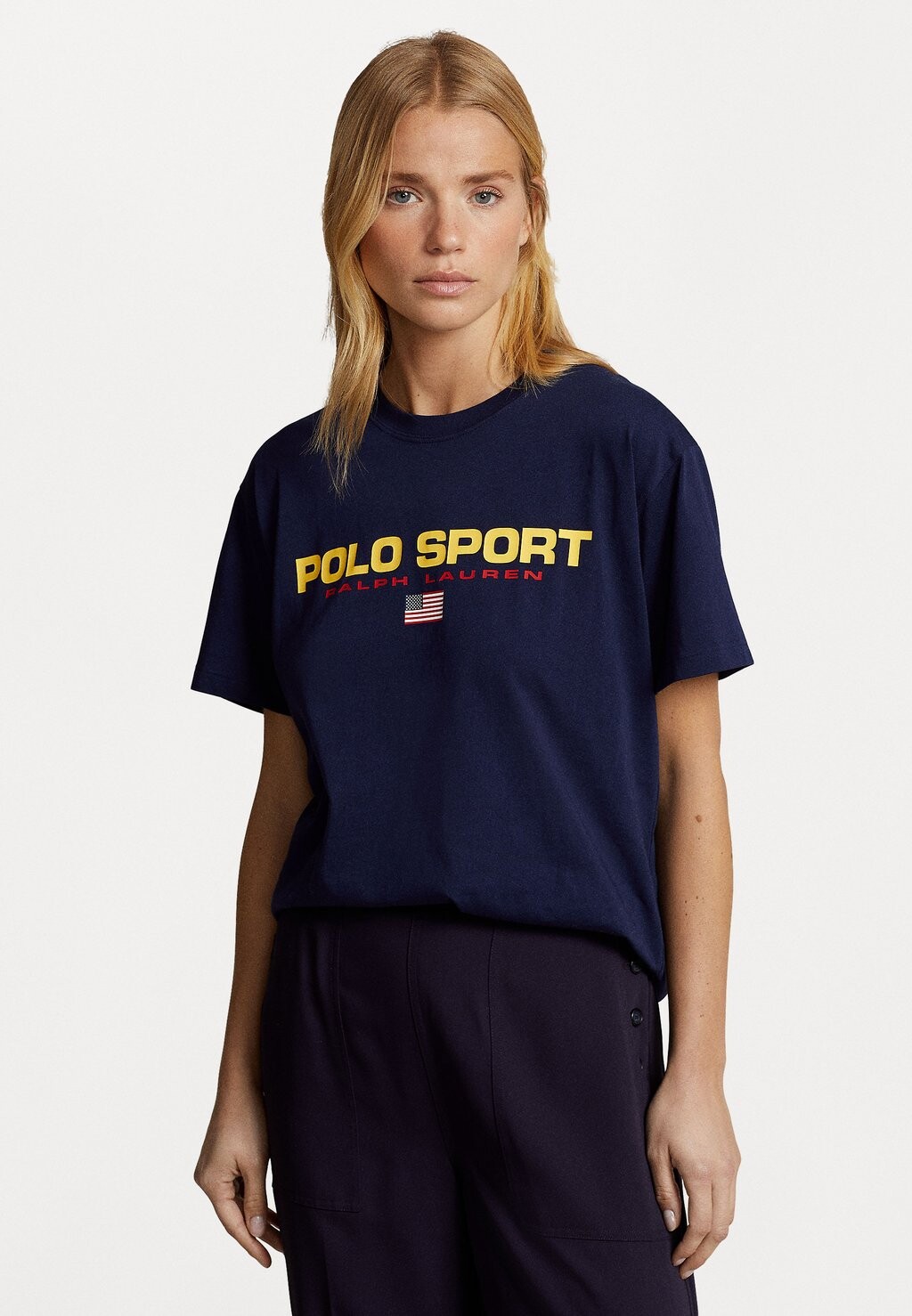 

Футболка с принтом Ralph Lauren, синий