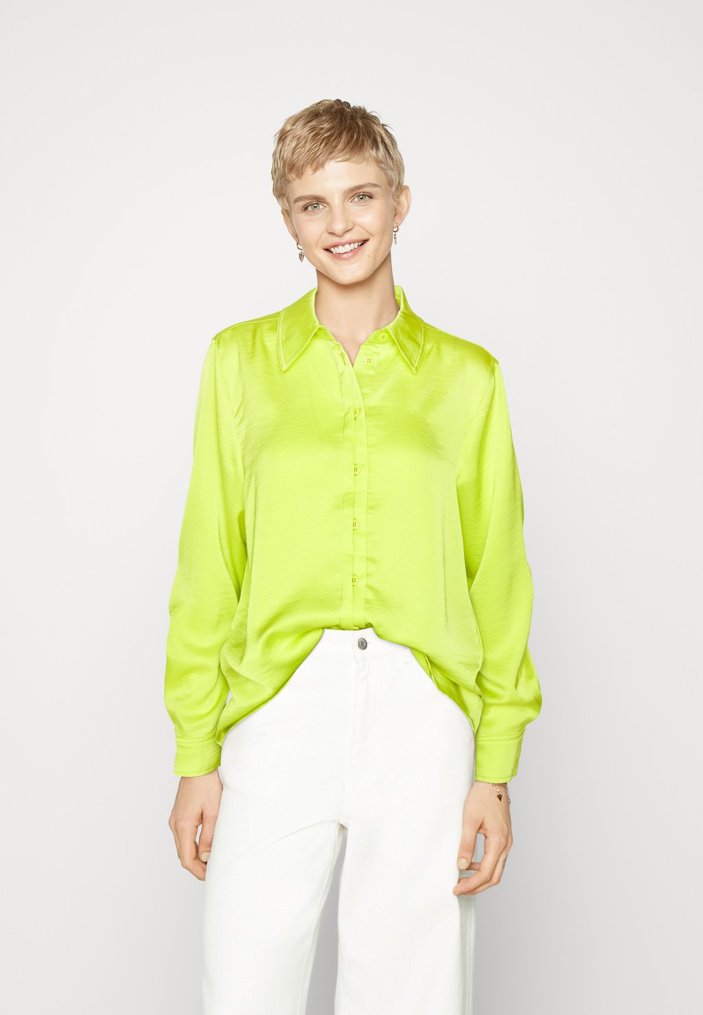 Блузка-рубашка YASPRIMA, цвет evening primrose вязаный свитер kaffe цвет evening primrose