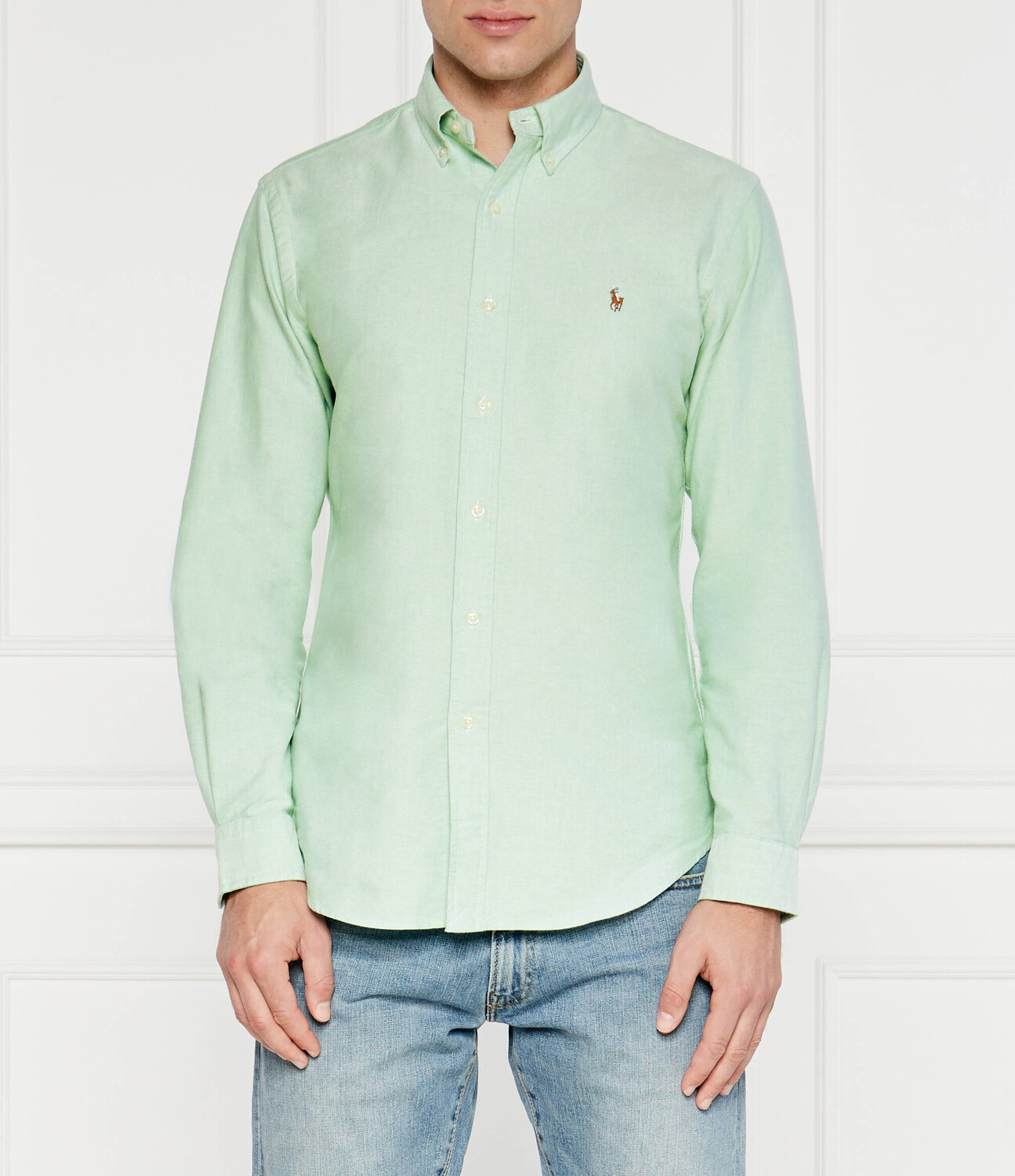 

Рубашка POLO RALPH LAUREN Custom fit, зеленый