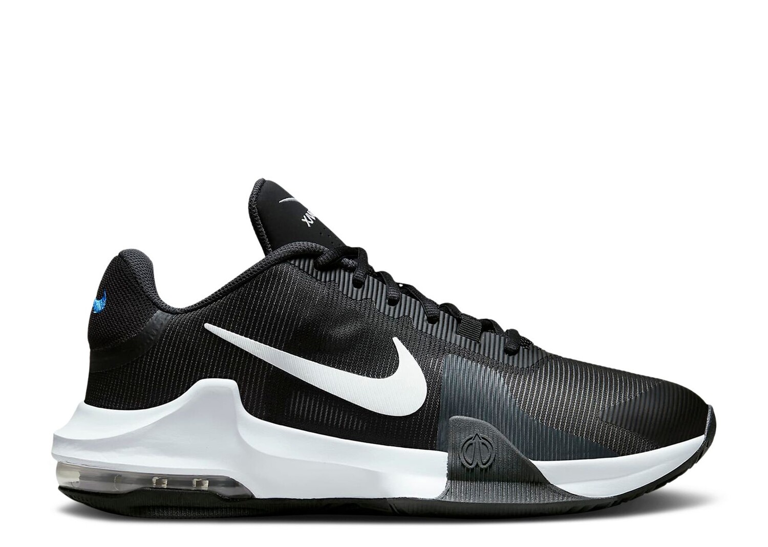 

Кроссовки Nike Air Max Impact 4 'Black White Racer Blue', черный