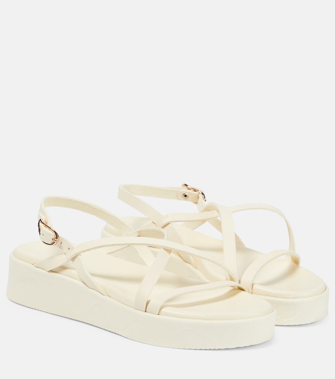 

Кожаные босоножки Silia на платформе Ancient Greek Sandals, нейтральный
