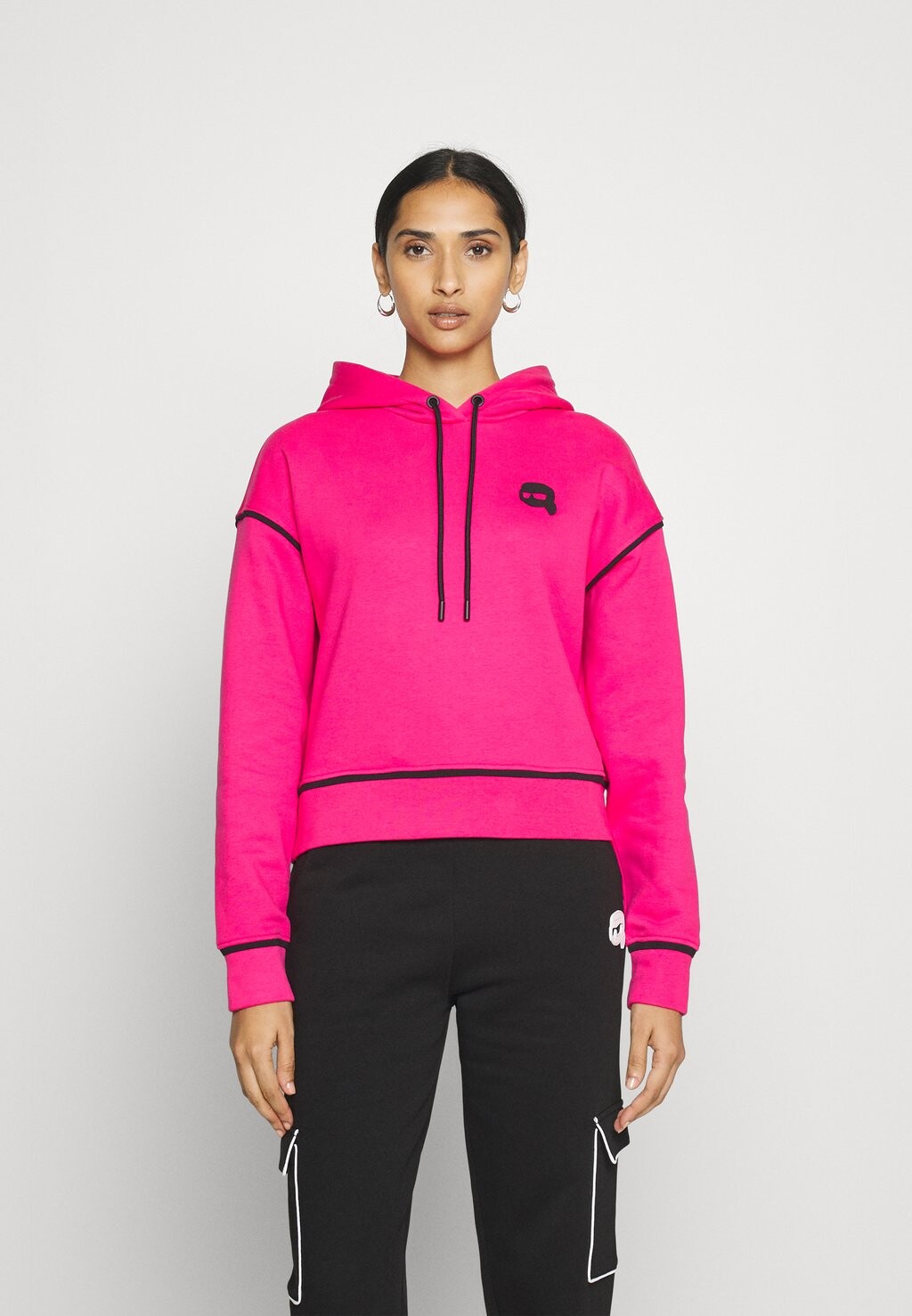 

Толстовка KARL LAGERFELD Ikonik Hoodie, розовый