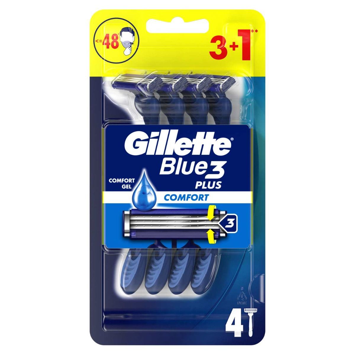 Бритва для мужчин Gillette Blue3 Comfort, 3 шт