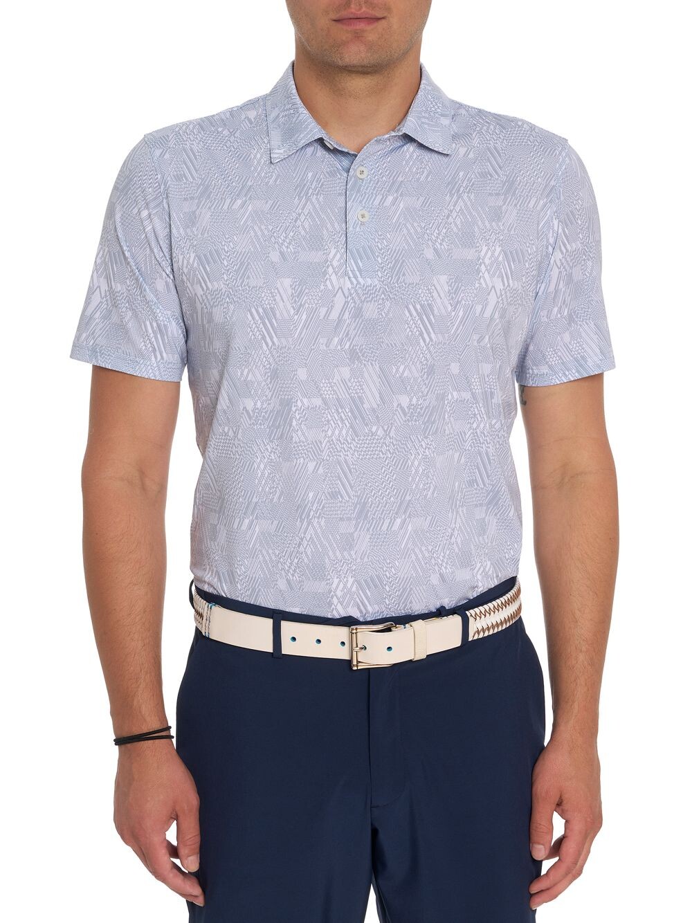 

Рубашка поло Beauford с короткими рукавами Robert Graham, белый