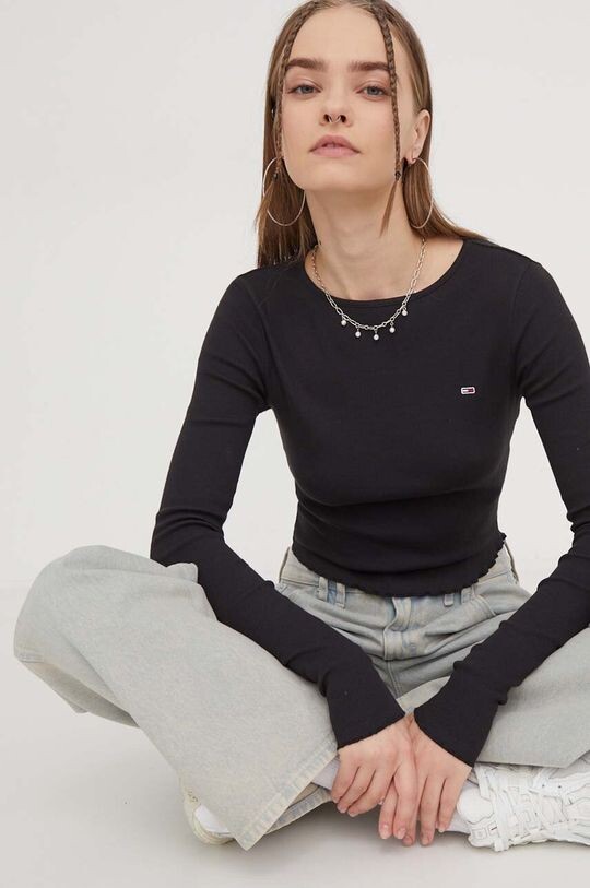 

Длинный рукав Tommy Jeans, черный