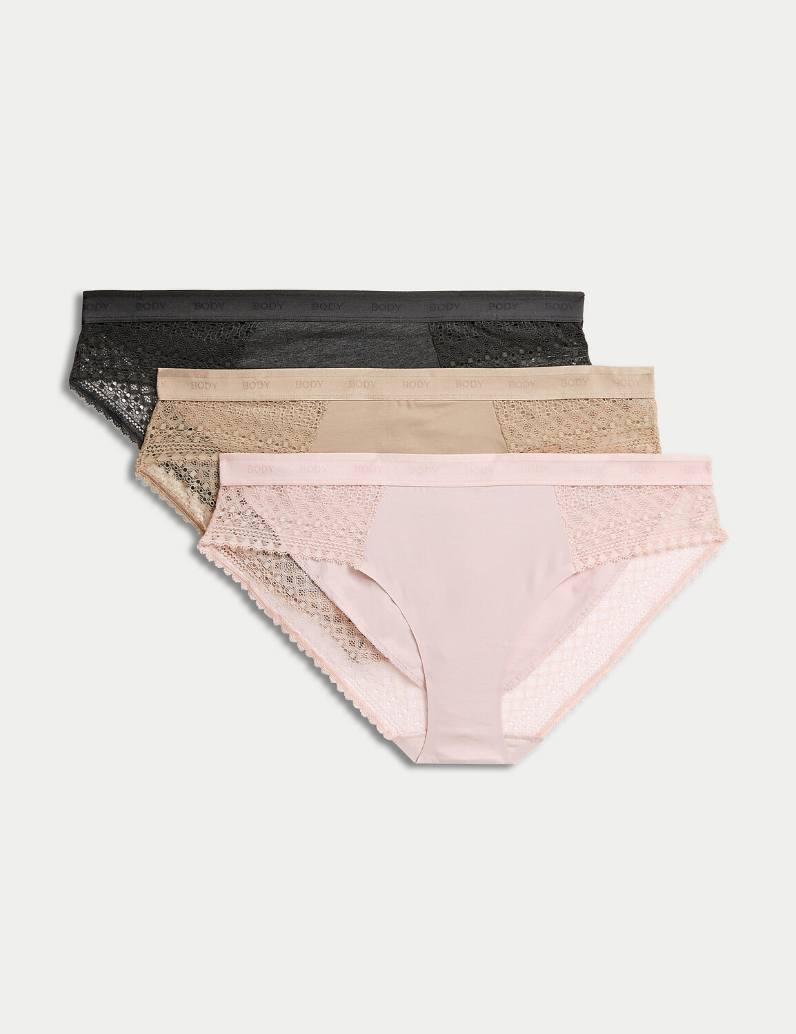 

Хлопок из 3 пар с трусиками-бикини Cool Comfort Body