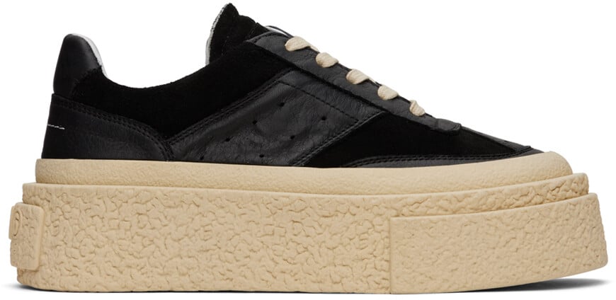 

Черные кроссовки на платформе MM6 Maison Margiela, Черный