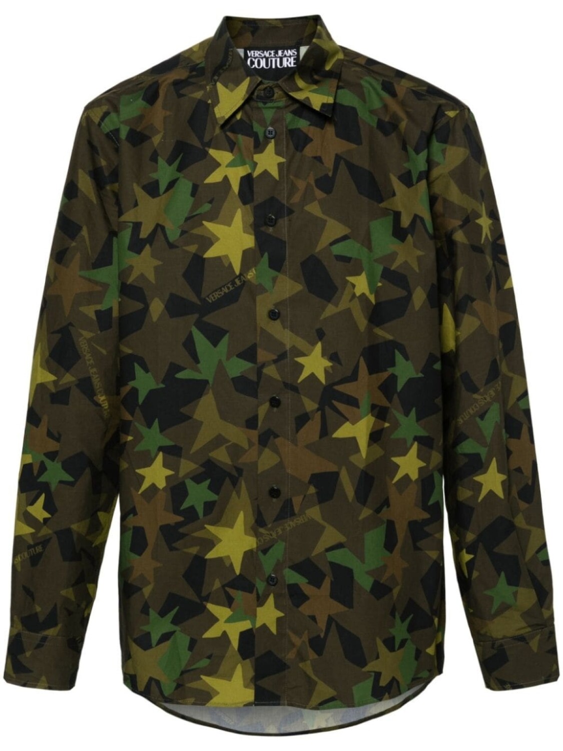 

Versace Jeans Couture рубашка с камуфляжным узором, зеленый