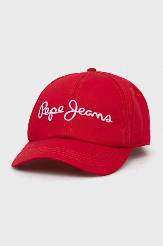 

Хлопковая бейсболка Wally Pepe Jeans, красный