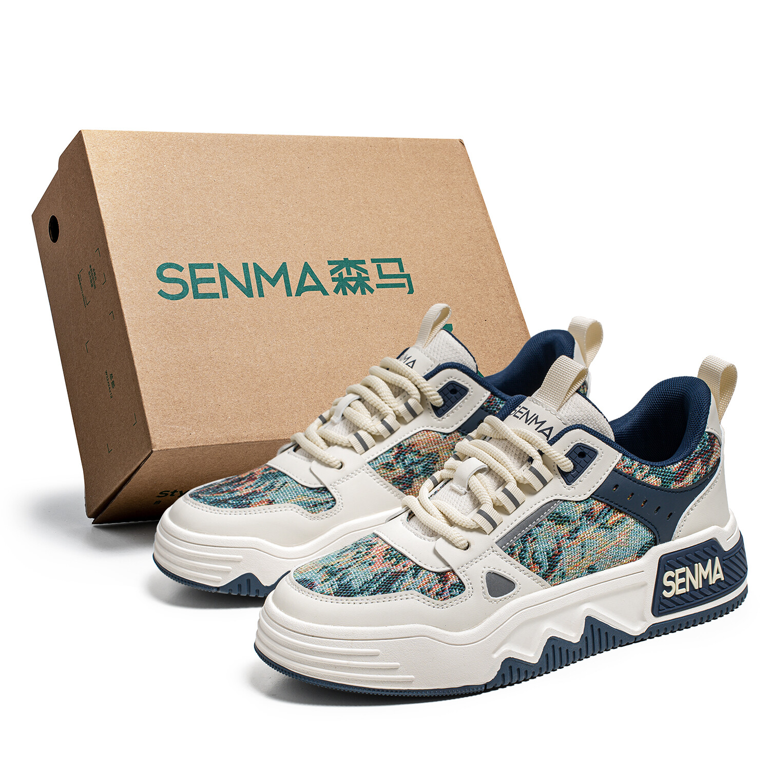

Кроссовки SENMA Semir Skateboarding Shoes Men Low-top, зеленый