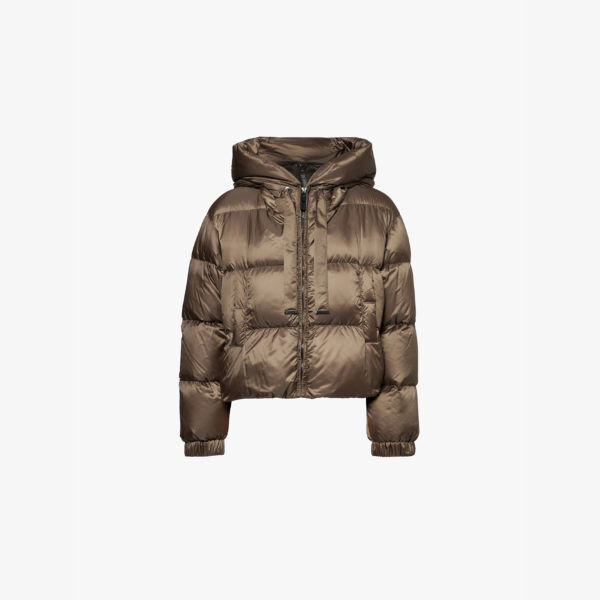 

Куртка-Пуховик Seie с капюшоном, прямого кроя Max Mara Cube, зеленый