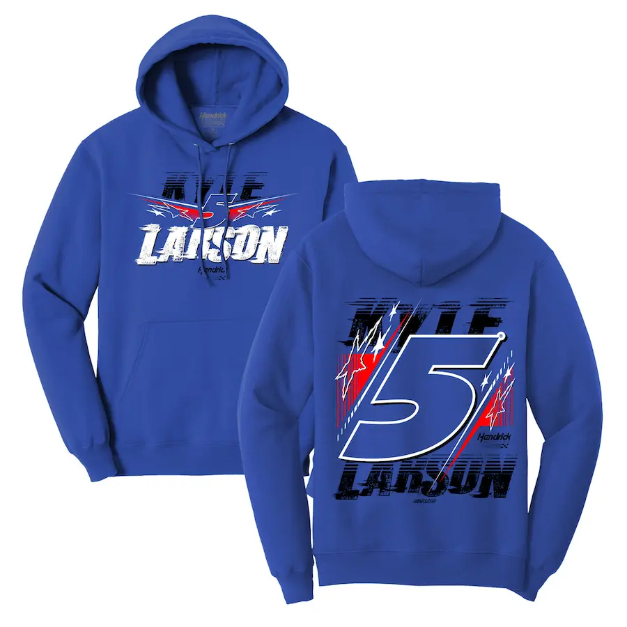 

Пуловер с капюшоном Hendrick Motorsports Team Collection Kyle Larson, роял