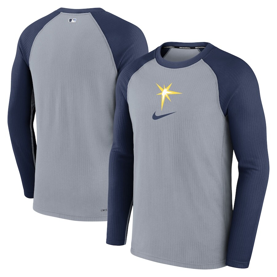 

Футболка с длинным рукавом Nike Tampa Bay Rays, серый