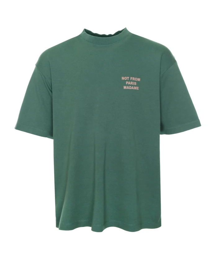 

Футболка с надписью «Париж» Drole De Monsieur, зеленый